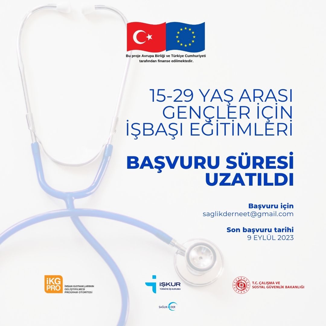 Sağlık-Der Neet Projesi Başvuruları Uzatıldı Sağlık-Der Neet Projesi Başvuruları Uzatıldı